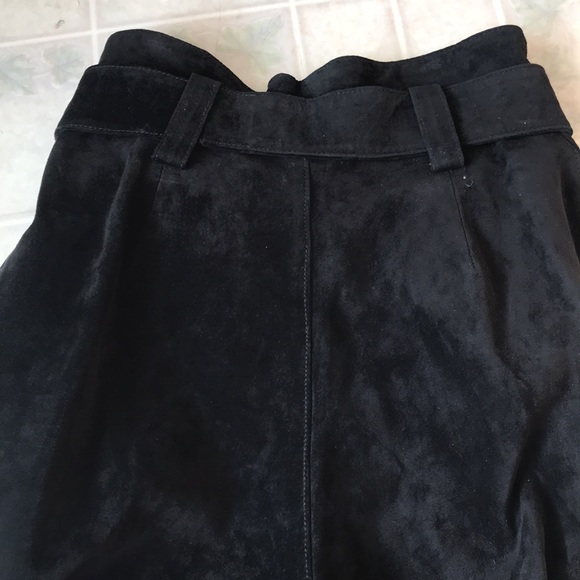 Leather By Wilson’s Vintage High Waist Belted Suede Pants - Picture 4 of 4